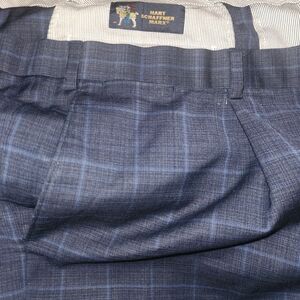 Hart Schaffner Marx Blue Plaid Men's Pants